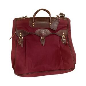Duluth Pack Sportsman's Garment Bag In Waxed Canvas Burgundy EUC